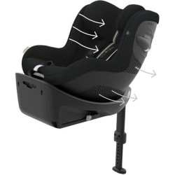 Siege Auto Sirona G i-Size Plus - CYBEX - Tissu Plus - Moon Black