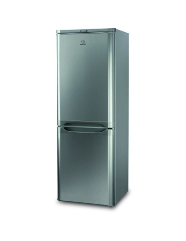 Réfrigérateur congélateur bas INDESIT NCAA 55 NX - 217L (150+67) - Froid statique - L 55cm x H 157cm - Inox