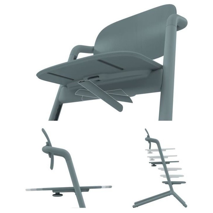 CYBEX - Chaise haute évolutive - Pack 3 en 1 - LEMO 2 - Bleu - Réglable en hauteur et en profondeur - Set bébé inclus CYBEX - Chaise haute évolutive - Pack 3 en 1 - LEMO 2 - Bleu - Réglable en hauteur et en profondeur - Set bébé inclus