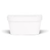 Pot mural - GARDEN ID Star - Blanc 36 x 16 cm - Réserve d'eau avec sy