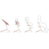 CYBEX - Chaise Haute Evolutive et Réglable Lemo 2 - Pearl Rose