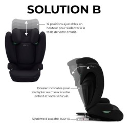 Siege auto CBX by CYBEX SOLUTION B I-FIX 3 a 12 ans - Groupe 2/3 - 100