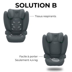 Siege auto CBX by CYBEX SOLUTION B I-FIX 3 a 12 ans - Groupe 2/3 - 100