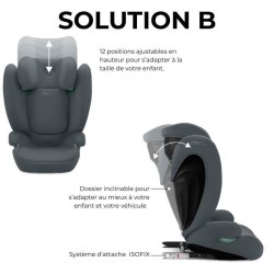 Siege auto CBX by CYBEX SOLUTION B I-FIX 3 a 12 ans - Groupe 2/3 - 100