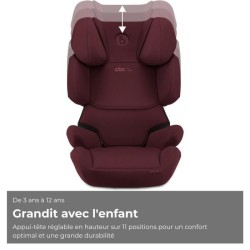 Siege auto CBX by CYBEX Solution X I-FIX 3 a 12 ans - Groupe 2/3 - 100