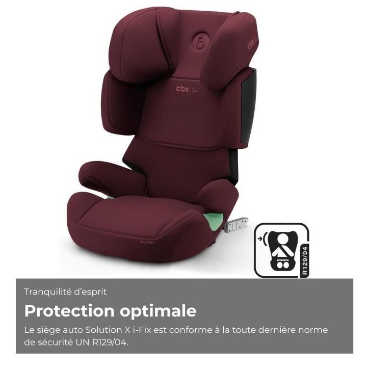 Siege auto CBX by CYBEX Solution X I-FIX 3 a 12 ans - Groupe 2/3 - 100 a 150 cm Rouge Siege auto CBX by CYBEX Solution X I-FIX 3 a 12 ans - Groupe 2/3 - 100 a 150 cm Rouge