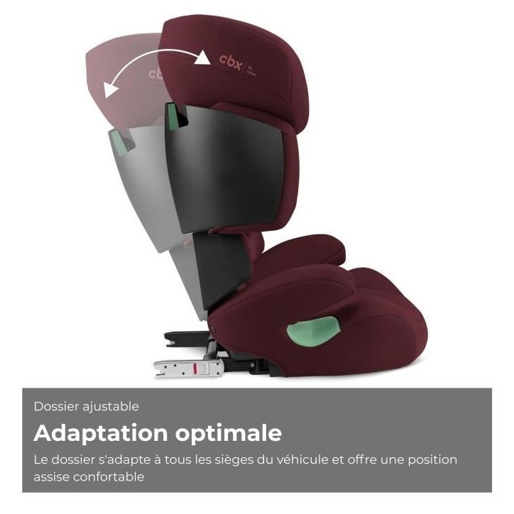 Siege auto CBX by CYBEX Solution X I-FIX 3 a 12 ans - Groupe 2/3 - 100 a 150 cm Rouge Siege auto CBX by CYBEX Solution X I-FIX 3 a 12 ans - Groupe 2/3 - 100 a 150 cm Rouge