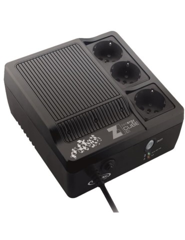 Onduleur 600 VA - INFOSEC - Z1 ZenCube EX 600 - Haute fréquence - 3 prises FR/SCHUKO - 66073