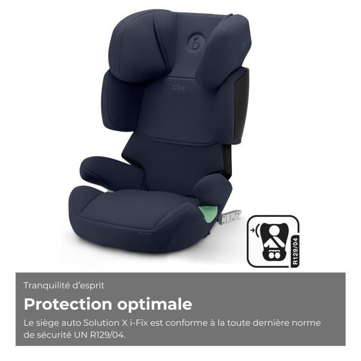Siege auto CBX by CYBEX SOLUTION X I-FIX 3 a 12 ans - Groupe 2/3 - 100 a 150 cm Blue | blue