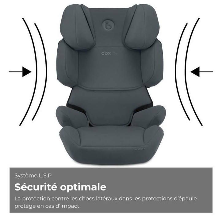 Siege auto CBX by CYBEX SOLUTION X I-FIX 3 a 12 ans - Groupe 2/3 - 100 a 150 cm Grey | grey Siege auto CBX by CYBEX SOLUTION X I-FIX 3 a 12 ans - Groupe 2/3 - 100 a 150 cm Grey | grey