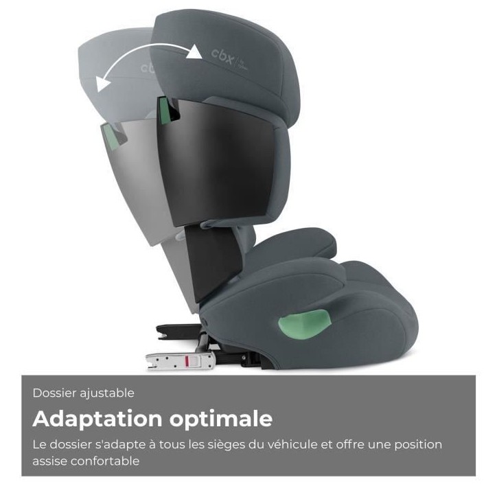 Siege auto CBX by CYBEX SOLUTION X I-FIX 3 a 12 ans - Groupe 2/3 - 100 a 150 cm Grey | grey Siege auto CBX by CYBEX SOLUTION X I-FIX 3 a 12 ans - Groupe 2/3 - 100 a 150 cm Grey | grey