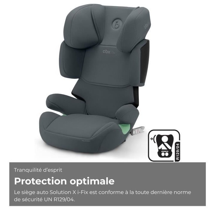 Siege auto CBX by CYBEX SOLUTION X I-FIX 3 a 12 ans - Groupe 2/3 - 100 a 150 cm Grey | grey Siege auto CBX by CYBEX SOLUTION X I-FIX 3 a 12 ans - Groupe 2/3 - 100 a 150 cm Grey | grey