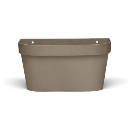 Pot mural - GARDEN ID Star - Taupe 36 x 16 cm - Réserve d'eau avec sy
