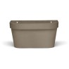 Pot mural - GARDEN ID Star - Taupe 36 x 16 cm - Réserve d'eau avec sy