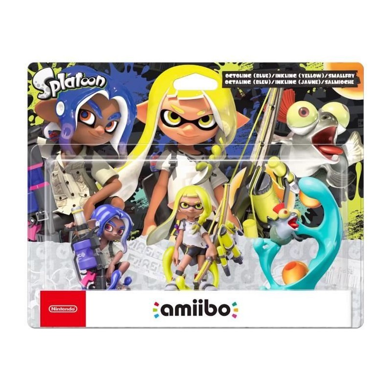 Figurine Amiibo - Octaling, Inkling & Salmioche • Collection Splatoo Figurine Amiibo - Octaling, Inkling & Salmioche • Collection Splatoo