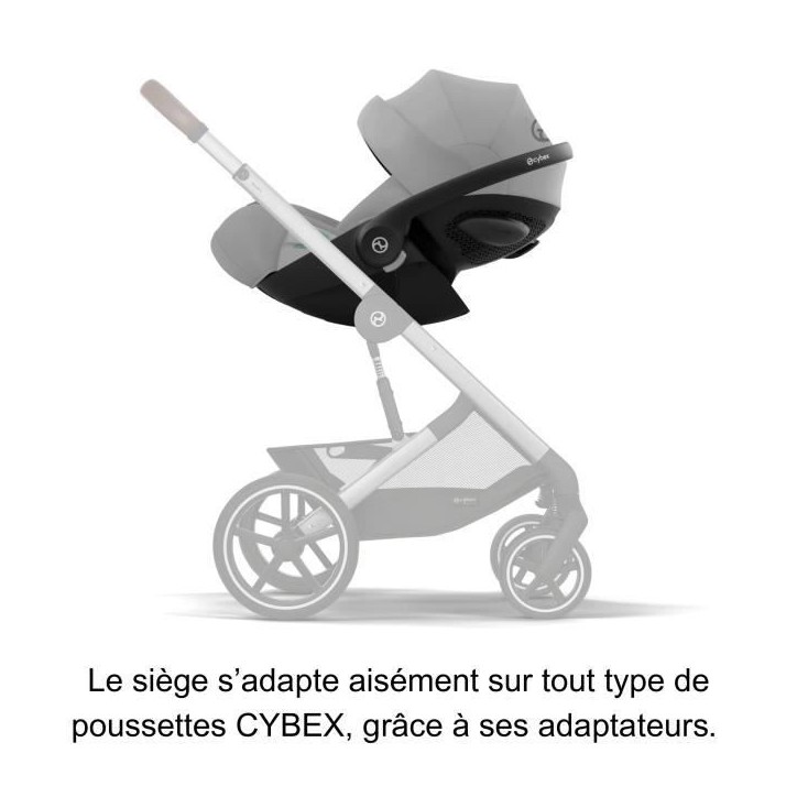 Siege auto bébé Cloud G i-Size Plus - Stone Grey - CYBEX