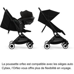 CYBEX - Poussette ultra compacte et confortable - ORFEO - 4 roues - Ma