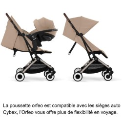 CYBEX - Poussette ultra compacte et confortable - ORFEO - 4 roues - Al