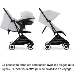 CYBEX - Poussette ultra compacte et confortable - ORFEO - 4 roues - Fo