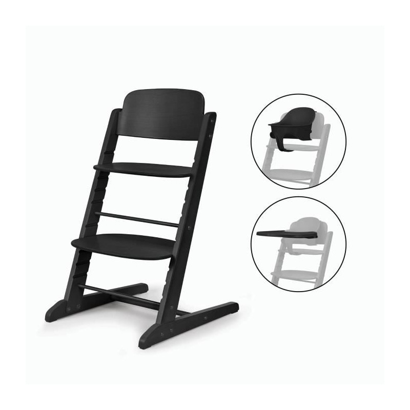 Chaise haute évolutive - CYBEX - IRIS 3-en-1 - Bois - Baby set & plat Chaise haute évolutive - CYBEX - IRIS 3-en-1 - Bois - Baby set & plat