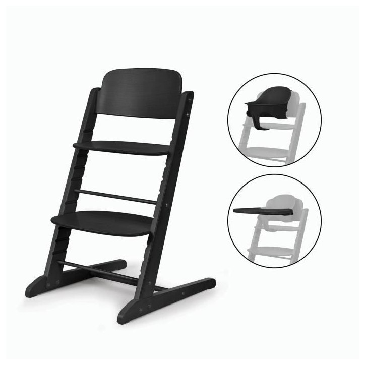Chaise haute évolutive - CYBEX - IRIS 3-en-1 - Bois - Baby set & plateau inclus - Stunning Black Chaise haute évolutive - CYBEX - IRIS 3-en-1 - Bois - Baby set & plateau inclus - Stunning Black