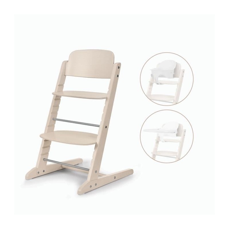 Chaise haute évolutive - CYBEX - IRIS 3-en-1 - Bois - Baby set & plat Chaise haute évolutive - CYBEX - IRIS 3-en-1 - Bois - Baby set & plat