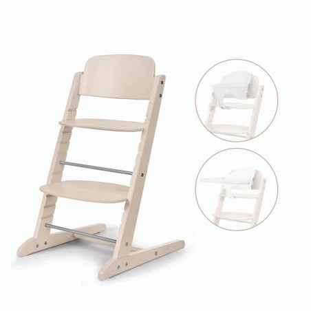 Chaise haute évolutive - CYBEX - IRIS 3-en-1 - Bois - Baby set & plat