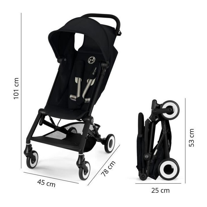 Poussette canne ultra-compacte Agis CYBEX - 5 a 22 kg (6 mois - 4 ans) - poussette légere 6,3 kg - compatible avion - Magic Bla Poussette canne ultra-compacte Agis CYBEX - 5 a 22 kg (6 mois - 4 ans) - poussette légere 6,3 kg - compatible avion - Magic Bla