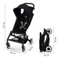 Poussette canne ultra-compacte Agis CYBEX - 5 a 22 kg (6 mois - 4 ans) - poussette légere 6,3 kg - compatible avion - Magic Bla