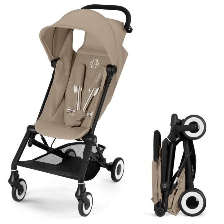 Poussette canne ultra-compacte Agis CYBEX - 5 a 22 kg (6 mois - 4 ans) - poussette légere 6,3 kg - compatible avion - Almond Be Poussette canne ultra-compacte Agis CYBEX - 5 a 22 kg (6 mois - 4 ans) - poussette légere 6,3 kg - compatible avion - Almond Be
