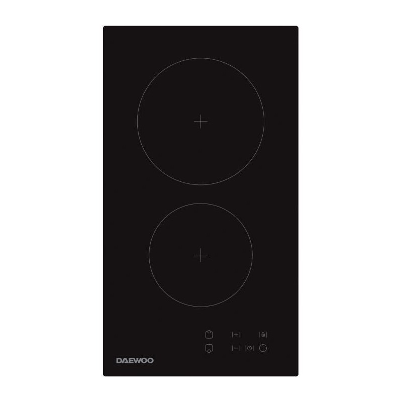 Plaque de cuisson vitrocéramique - DAEWOO - 2 foyers - 30 cm - BH3VTF Plaque de cuisson vitrocéramique - DAEWOO - 2 foyers - 30 cm - BH3VTF
