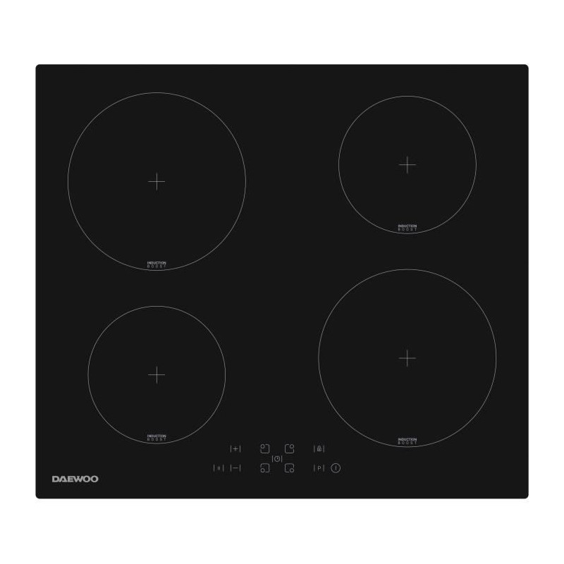 Plaque de cuisson a induction - DAEWOO - 4 foyers - 60 cm - BH6ITF37BN Plaque de cuisson a induction - DAEWOO - 4 foyers - 60 cm - BH6ITF37BN