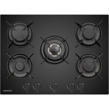 Plaque de cuisson a gaz - DAEWOO - 5 foyers - 70 cm - BH7GKF51BNM - No