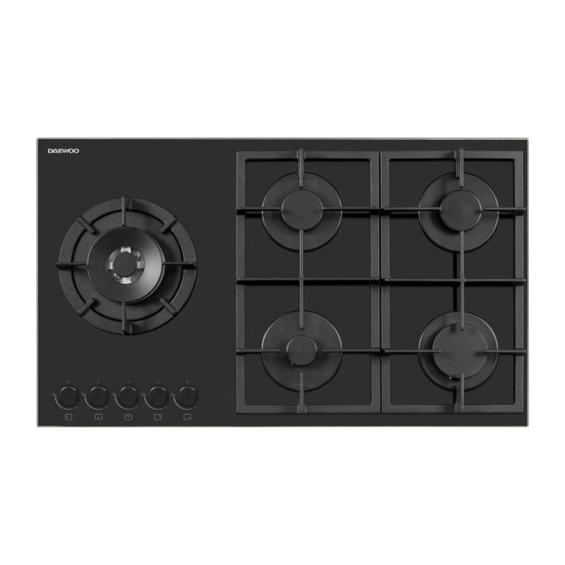 Plaque de cuisson a gaz - DAEWOO - 5 foyers - 90 cm - BH9GKF51BNH - No Plaque de cuisson a gaz - DAEWOO - 5 foyers - 90 cm - BH9GKF51BNH - No