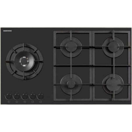 Plaque de cuisson a gaz - DAEWOO - 5 foyers - 90 cm - BH9GKF51BNH - No