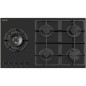 Plaque de cuisson a gaz - DAEWOO - 5 foyers - 90 cm - BH9GKF51BNH - Noir