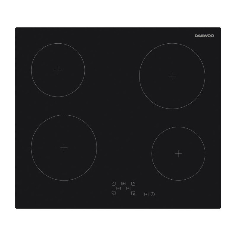 Plaque de cuisson vitrocéramique - DAEWOO - 4 foyers - 60 cm - BH6VTF