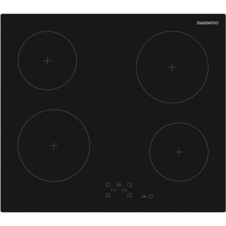 Plaque de cuisson vitrocéramique - DAEWOO - 4 foyers - 60 cm - BH6VTF