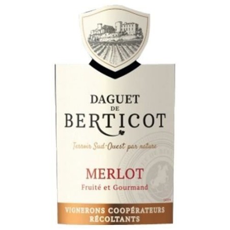 Daguet de Berticot Atlantique Merlot - Vin rouge de Bordeaux 2023