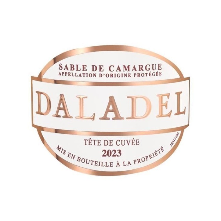 Daladel Tete de Cuvée 2023 Sable de Camargue - Vin rosé de Languedoc - Bio