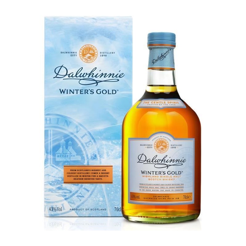 Dalwhinnie Single Malt Scotch - Whisky Winters Gold - 43,0 % Vol. - 70 Dalwhinnie Single Malt Scotch - Whisky Winters Gold - 43,0 % Vol. - 70