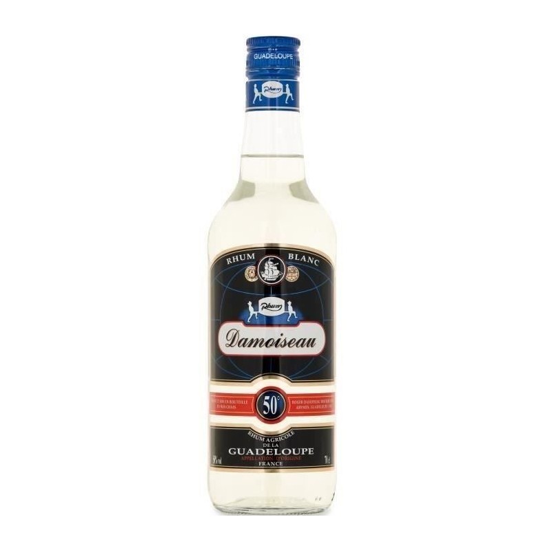 Rhum Damoiseau - Rhum agricole blanc - Guadeloupe - 50%vol - 70cl Rhum Damoiseau - Rhum agricole blanc - Guadeloupe - 50%vol - 70cl