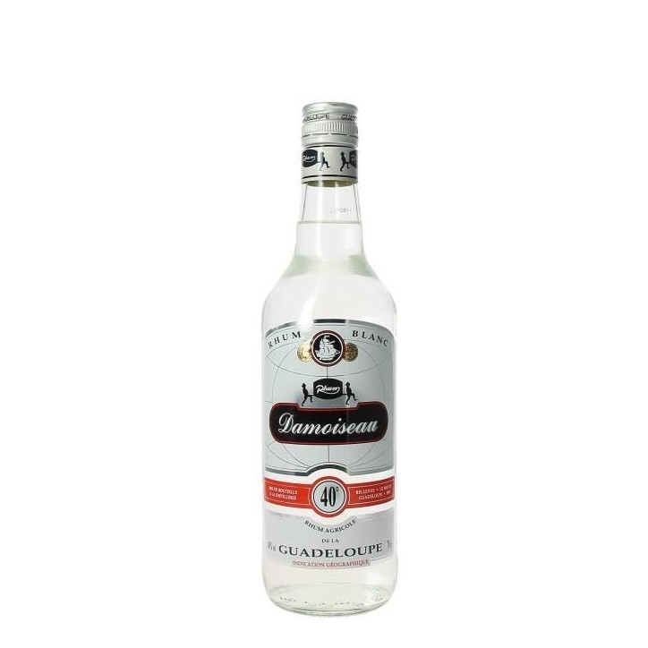 Rhum agricole blanc - DAMOISEAU - Guadeloupe - 40%vol - 70cl Rhum agricole blanc - DAMOISEAU - Guadeloupe - 40%vol - 70cl