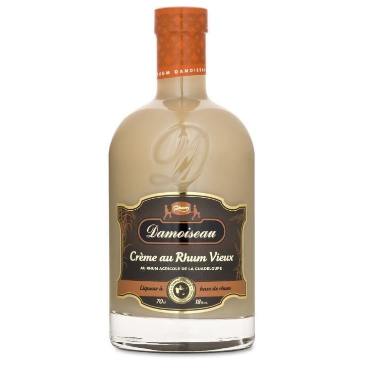 Damoiseau Creme au rhum vieux - Liqueur spiritueuse - Guadeloupe - 18%vol - 70cl