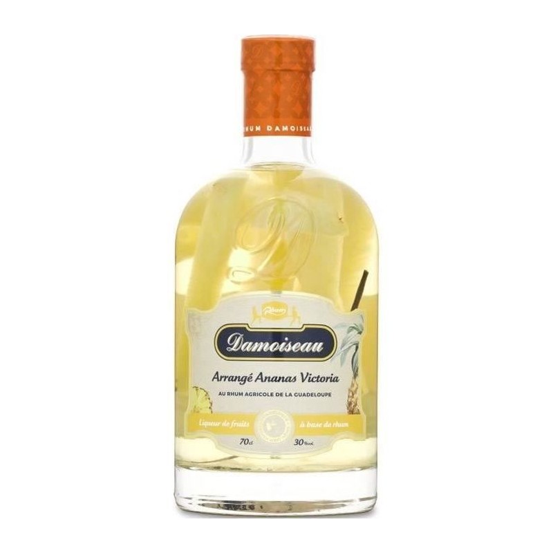 Rhum Damoiseau - Les Arrangés Ananas Vanille - Rhum agricole - Guadel