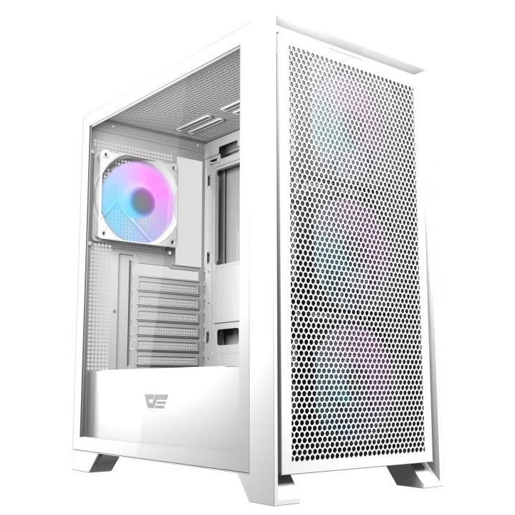 Boitier sans alimentation - DARKFLASH DRX70 MESH - Moyen tour - Format ATX - Blanc Boitier sans alimentation - DARKFLASH DRX70 MESH - Moyen tour - Format ATX - Blanc