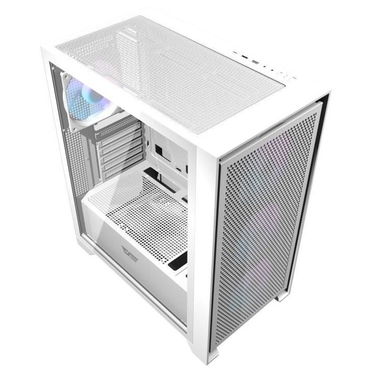 Boitier sans alimentation - DARKFLASH DRX70 MESH - Moyen tour - Format ATX - Blanc Boitier sans alimentation - DARKFLASH DRX70 MESH - Moyen tour - Format ATX - Blanc