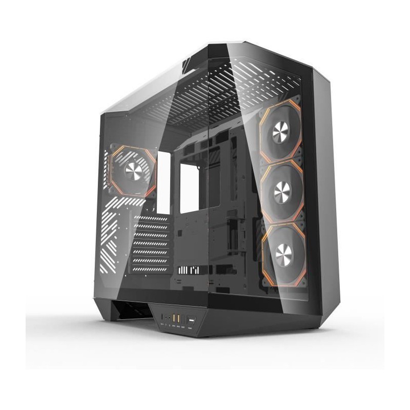 Boitier sans alimentation - DARKFLASH DY470 - Cube - Format ATX - Noir Boitier sans alimentation - DARKFLASH DY470 - Cube - Format ATX - Noir