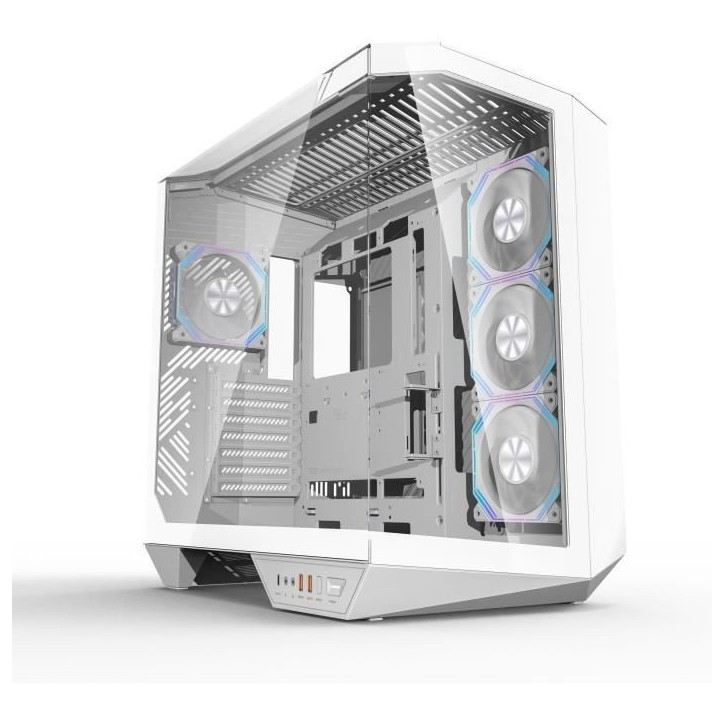 Boitier sans alimentation - Cube - Format ATX - DARKFLASH DY470 - Blanc Boitier sans alimentation - Cube - Format ATX - DARKFLASH DY470 - Blanc