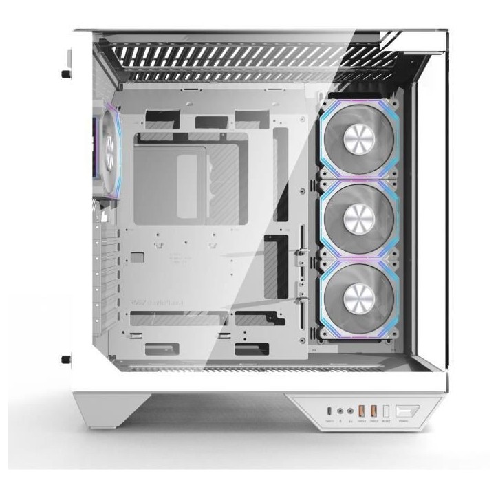 Boitier sans alimentation - Cube - Format ATX - DARKFLASH DY470 - Blanc Boitier sans alimentation - Cube - Format ATX - DARKFLASH DY470 - Blanc